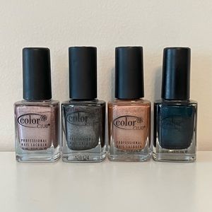 Color Club Nail Holographic Shimmer Enamel Polish Bundle Set NEW Glitter Holo